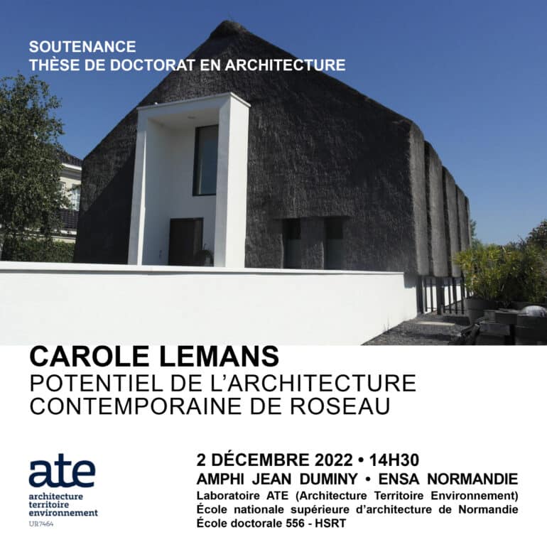 Soutenance de thèse – Carole Lemans