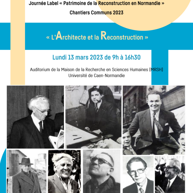 Journée d’étude « L’Architecte et la Reconstruction »
