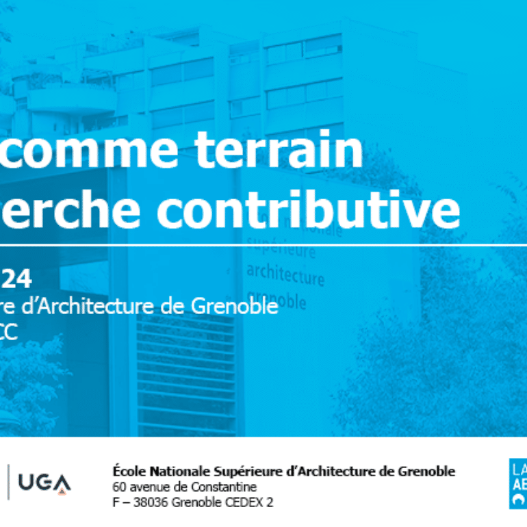 Colloque – « Le projet comme terrain de la recherche contributive »