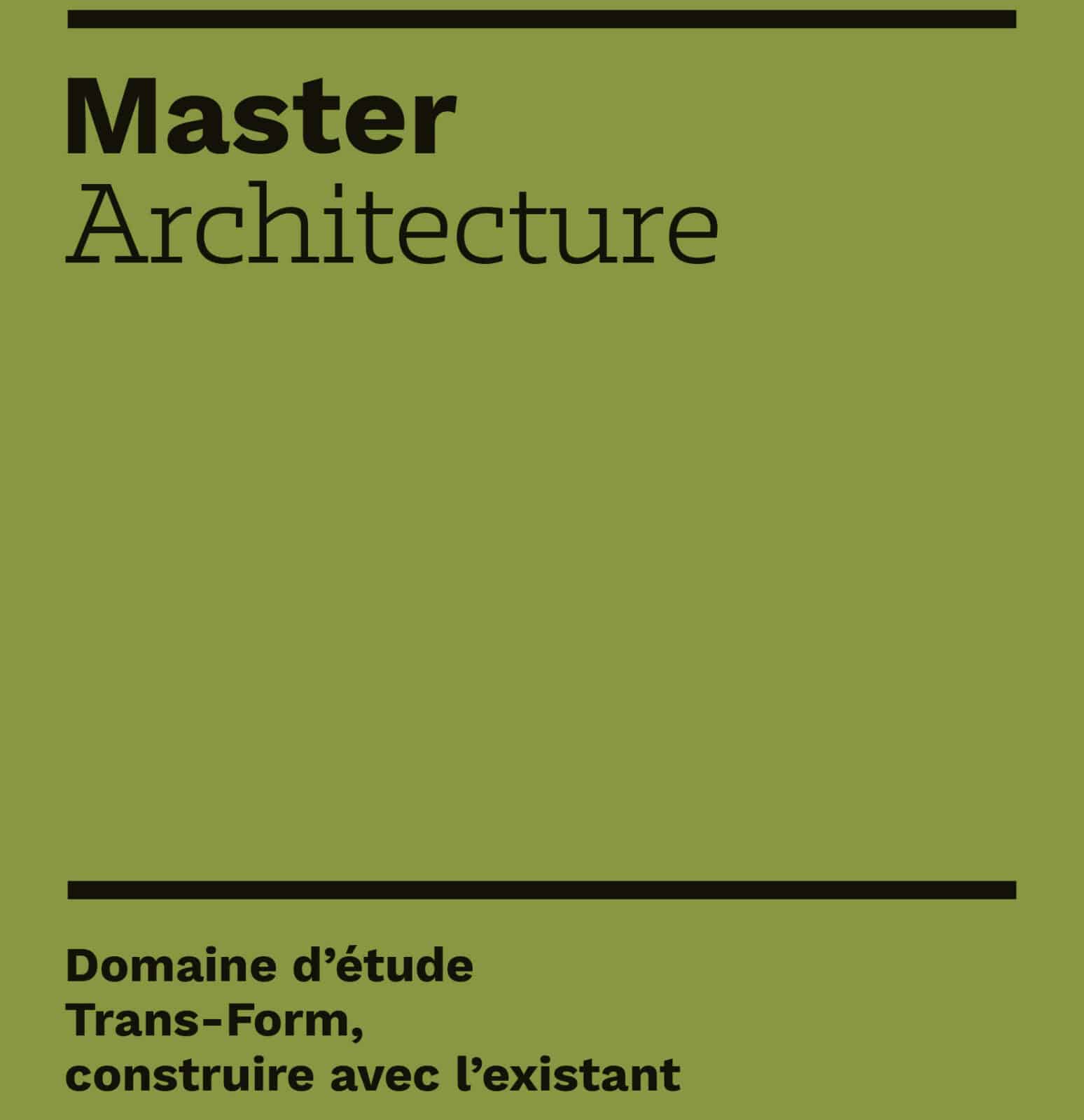 Domaine d'étude - Trans-Form, construire avec l'existant - ENSA Normandie
