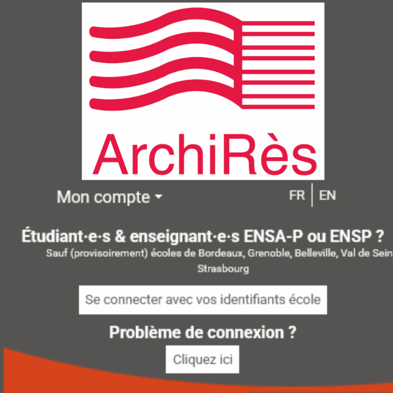 Compte lecteur Archirès